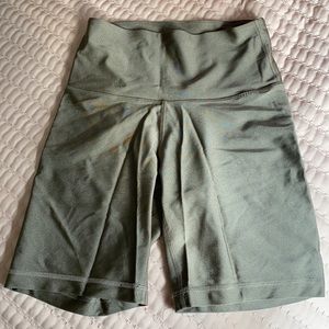 Aritzia TNA olive green biker shorts